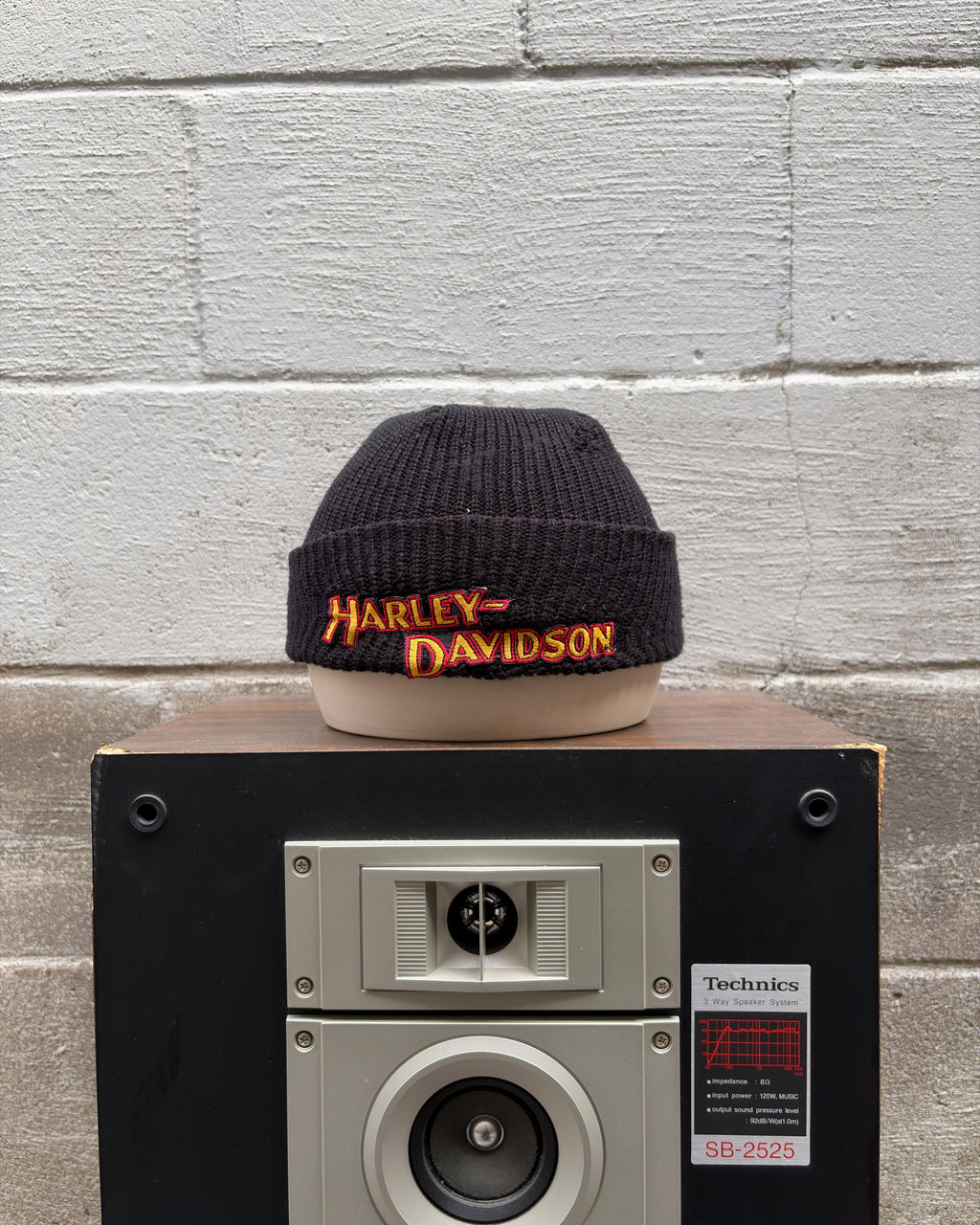 Bonnet Vintage Harley Davidson avec logo brodé, taille unique (TU)