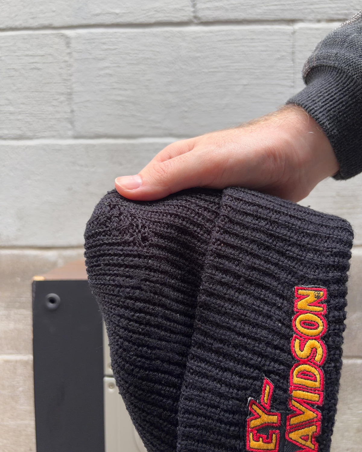 Bonnet Vintage Harley Davidson avec logo brodé, taille unique (TU)