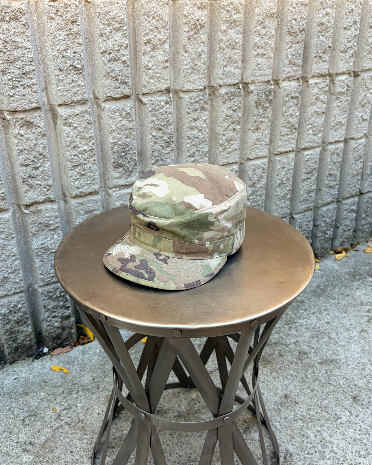 Casquette militaire U.S. Army en camouflage opérationnel, grade soldat de 1re classe, taille unique