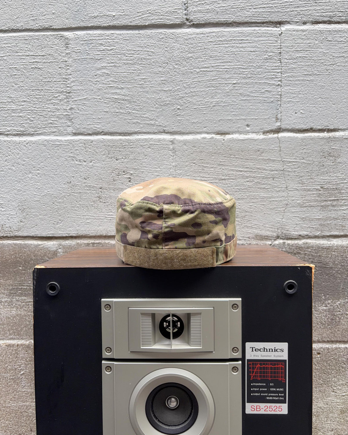 Casquette militaire U.S. Army en camouflage opérationnel, grade soldat de 1re classe, taille unique