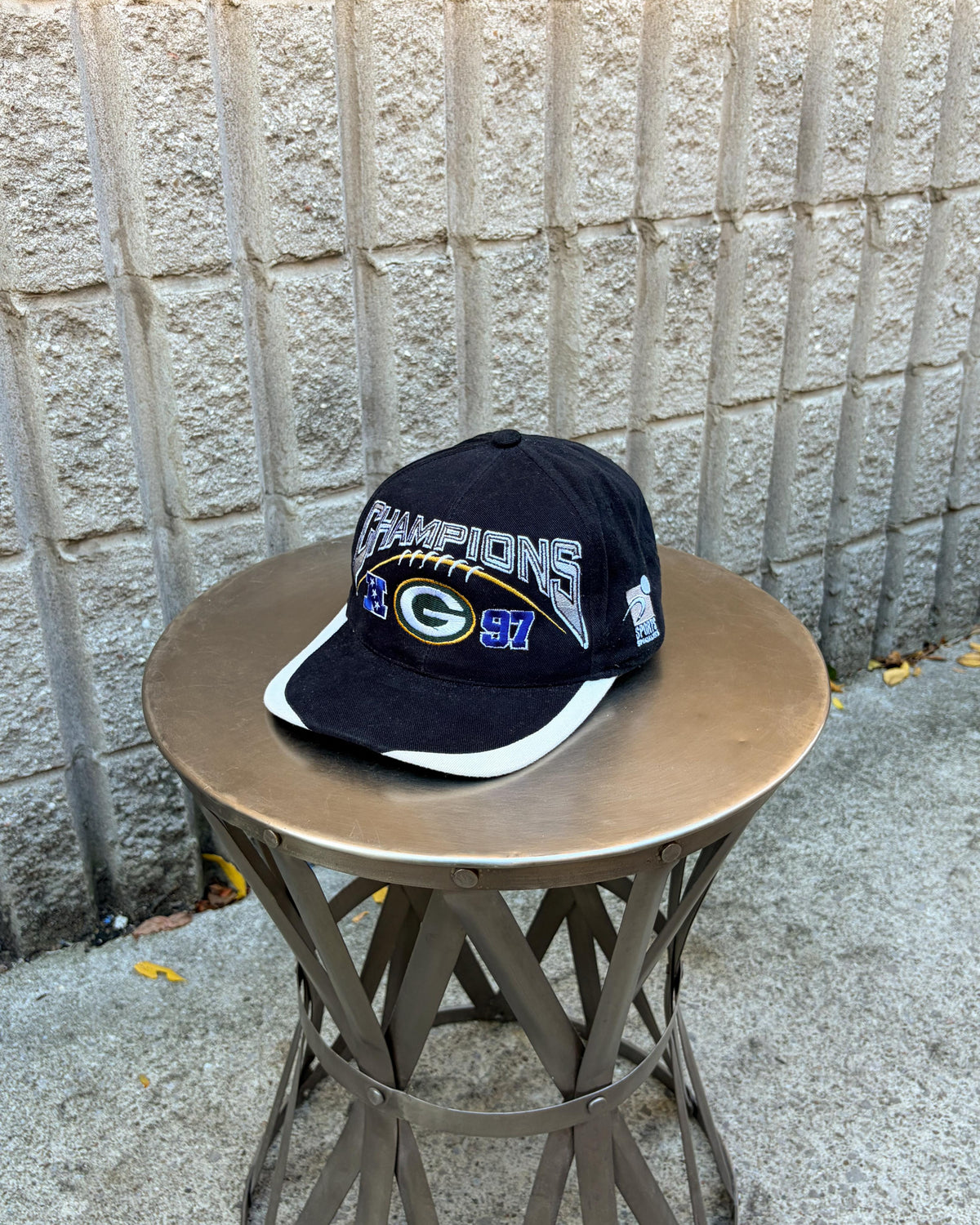 Casquette Snapback vintage 1997 des Green Bay Packers, champions NFC de la NFL, Sports Specialties, taille unique (OSFA)
