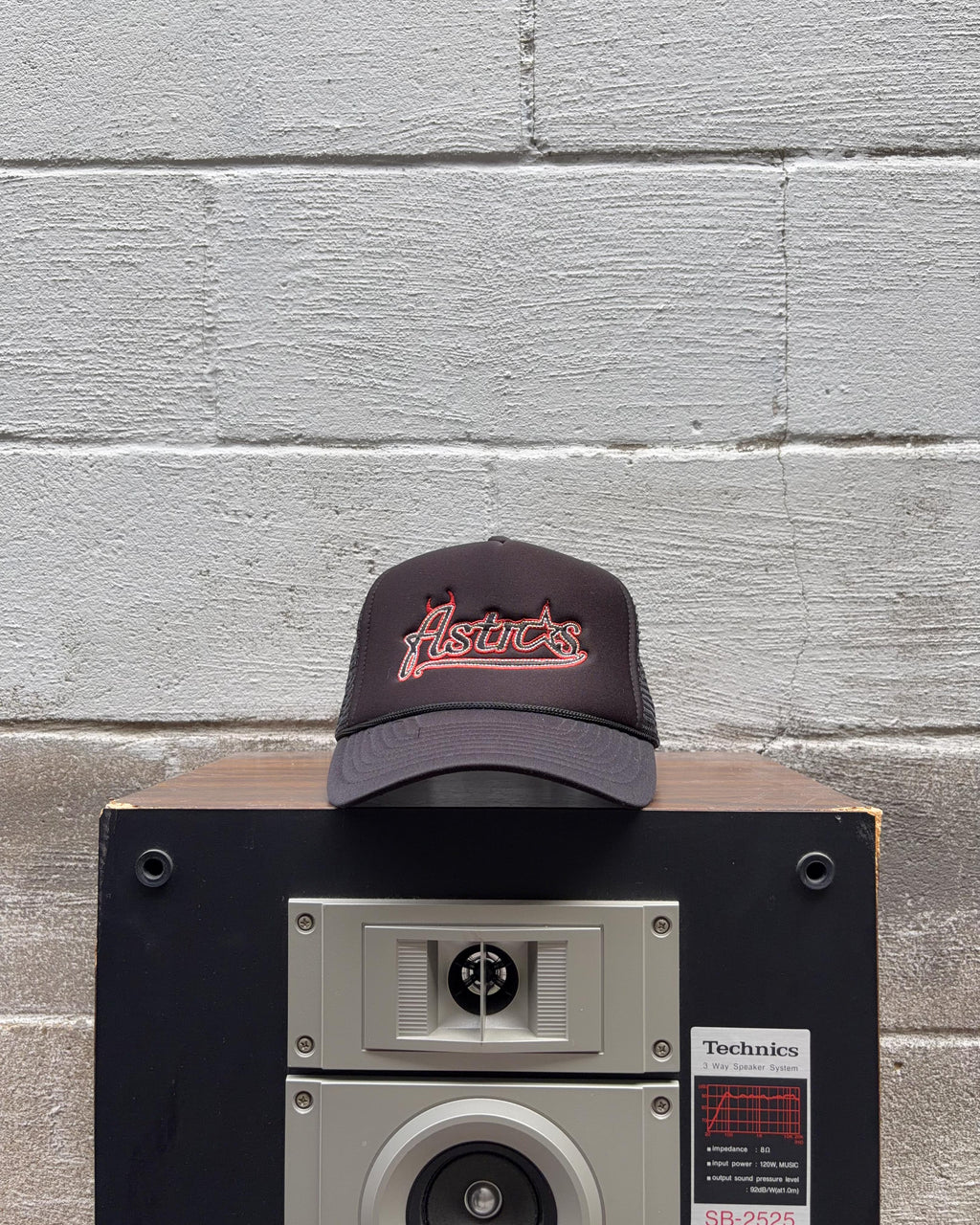 Casquette trucker snapback brodée Houston Astros MLB, taille unique