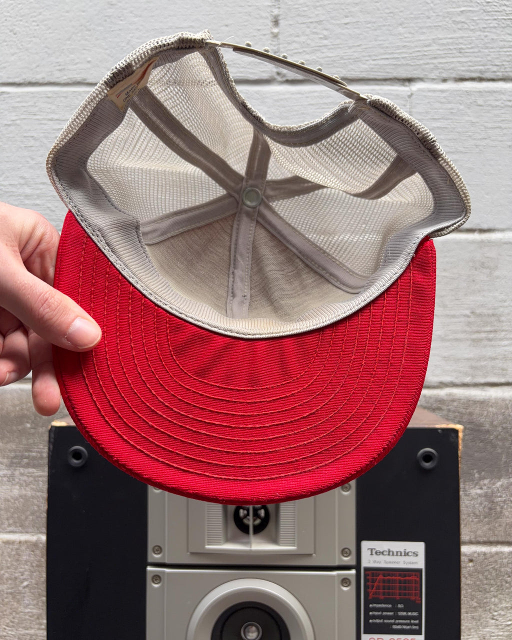 Casquette vintage années 80/90 Ohio State Buckeyes NCAA style trucker à pression, taille unique