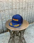 Casquette trucker vintage années 80/90 Hawaii à visière brodée de feuilles dorées, taille unique (OSFA)