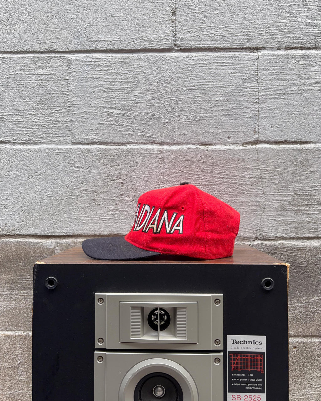 Casquette Snapback vintage années 90 Indiana Hoosiers NCAA, lettrage brodé, taille unique (OSFA)