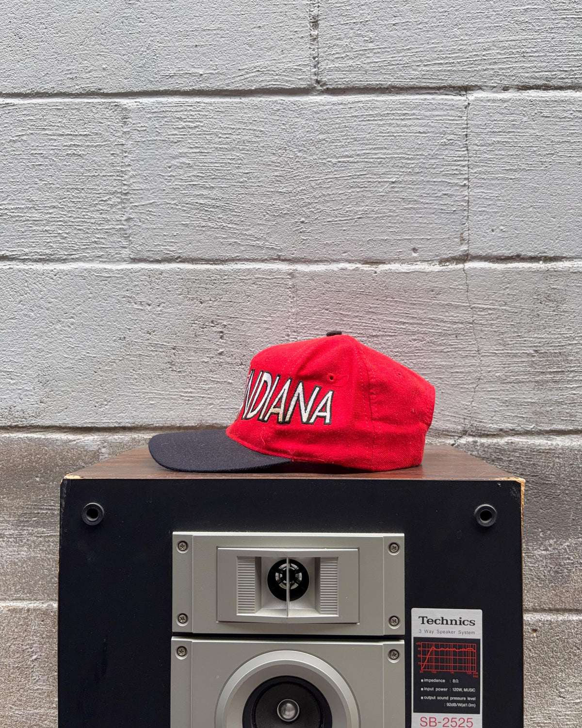 Casquette Snapback vintage années 90 Indiana Hoosiers NCAA, lettrage brodé, taille unique (OSFA)
