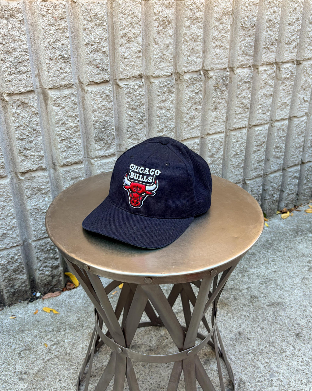 Casquette vintage années 90 Chicago Bulls NBA avec logo brodé, sangle réglable, taille unique (OSFA)