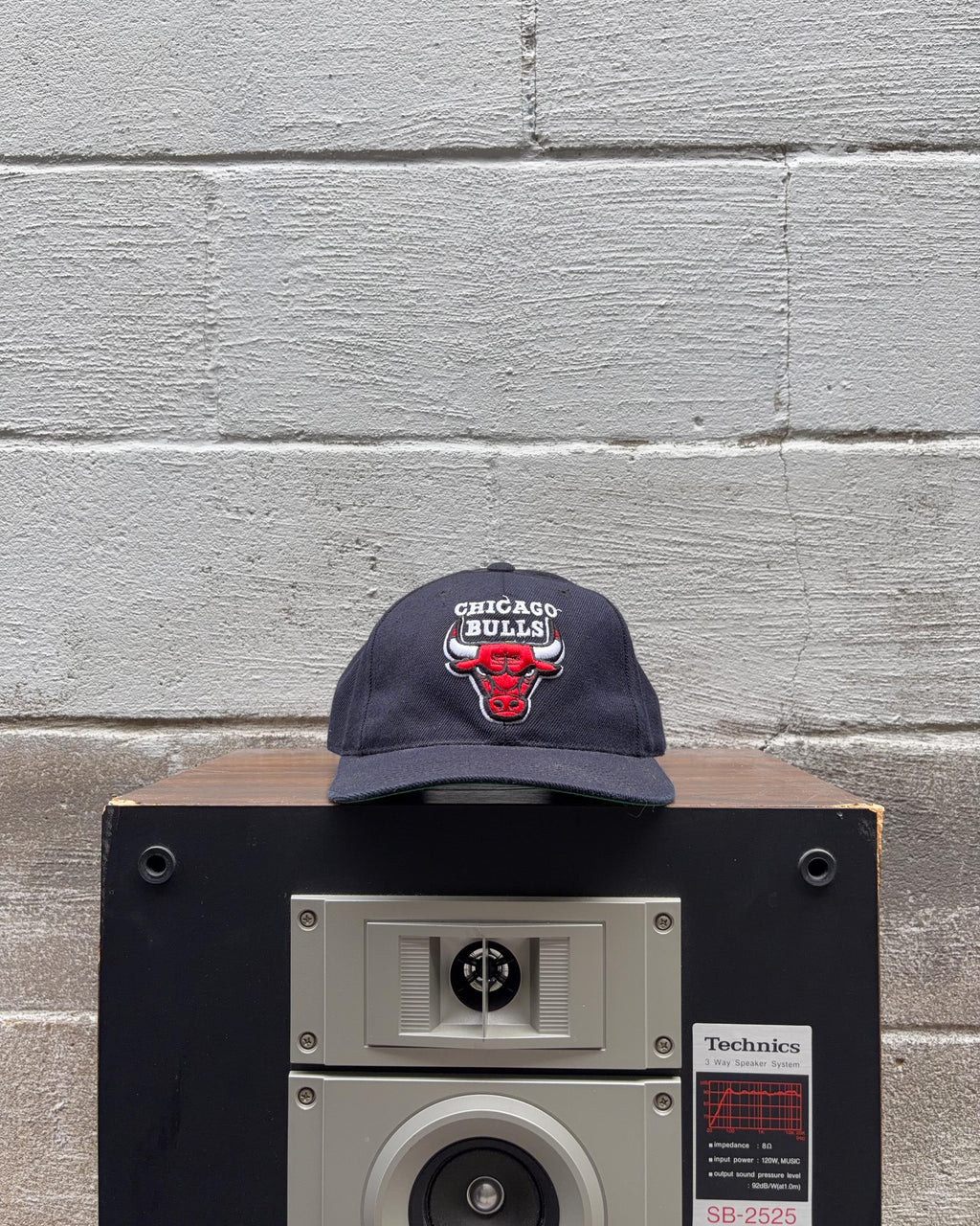 Casquette vintage années 90 Chicago Bulls NBA avec logo brodé, sangle réglable, taille unique (OSFA)
