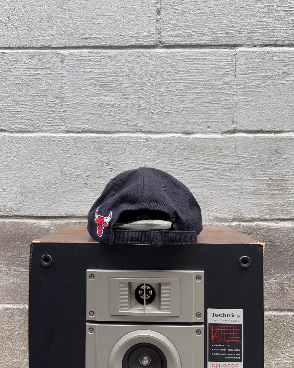 Casquette vintage années 90 Chicago Bulls NBA avec logo brodé, sangle réglable, taille unique (OSFA)