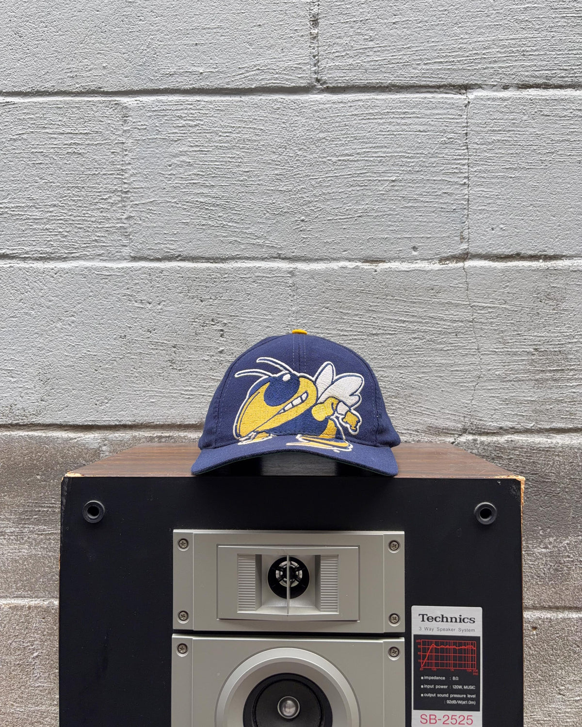Casquette snapback vintage Georgia Tech Yellowjackets NCAA des années 90, grand logo, taille unique