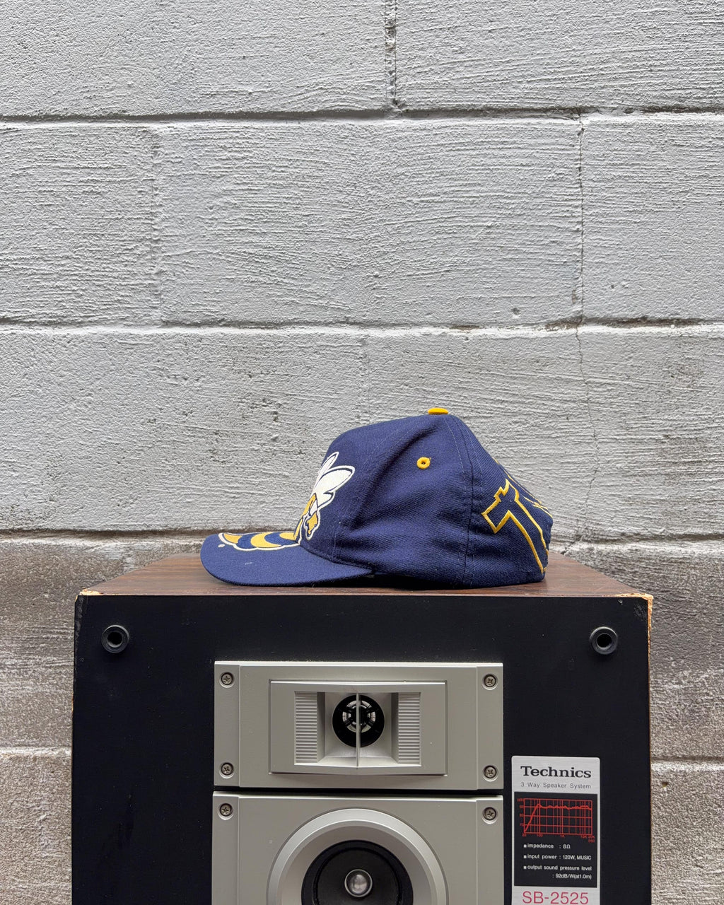 Casquette snapback vintage Georgia Tech Yellowjackets NCAA des années 90, grand logo, taille unique