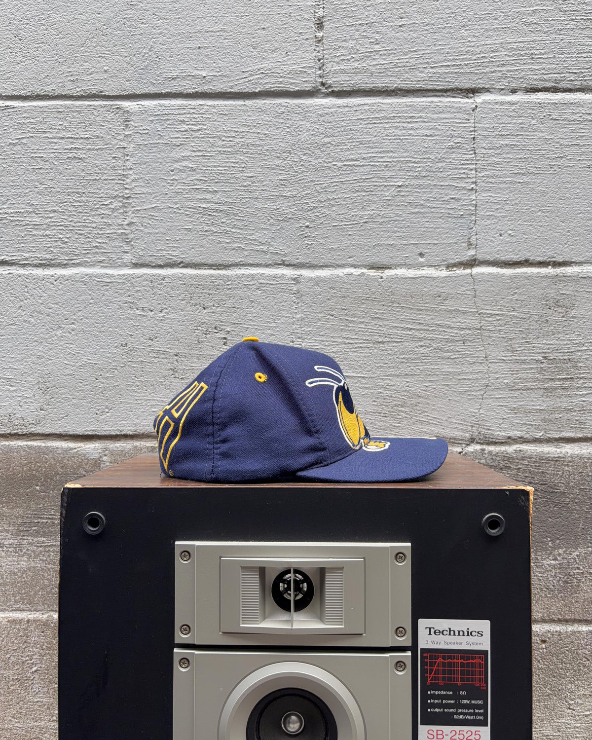 Casquette snapback vintage Georgia Tech Yellowjackets NCAA des années 90, grand logo, taille unique