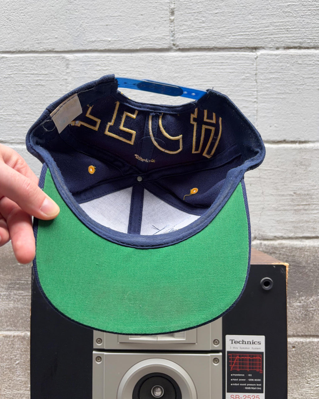Casquette snapback vintage Georgia Tech Yellowjackets NCAA des années 90, grand logo, taille unique