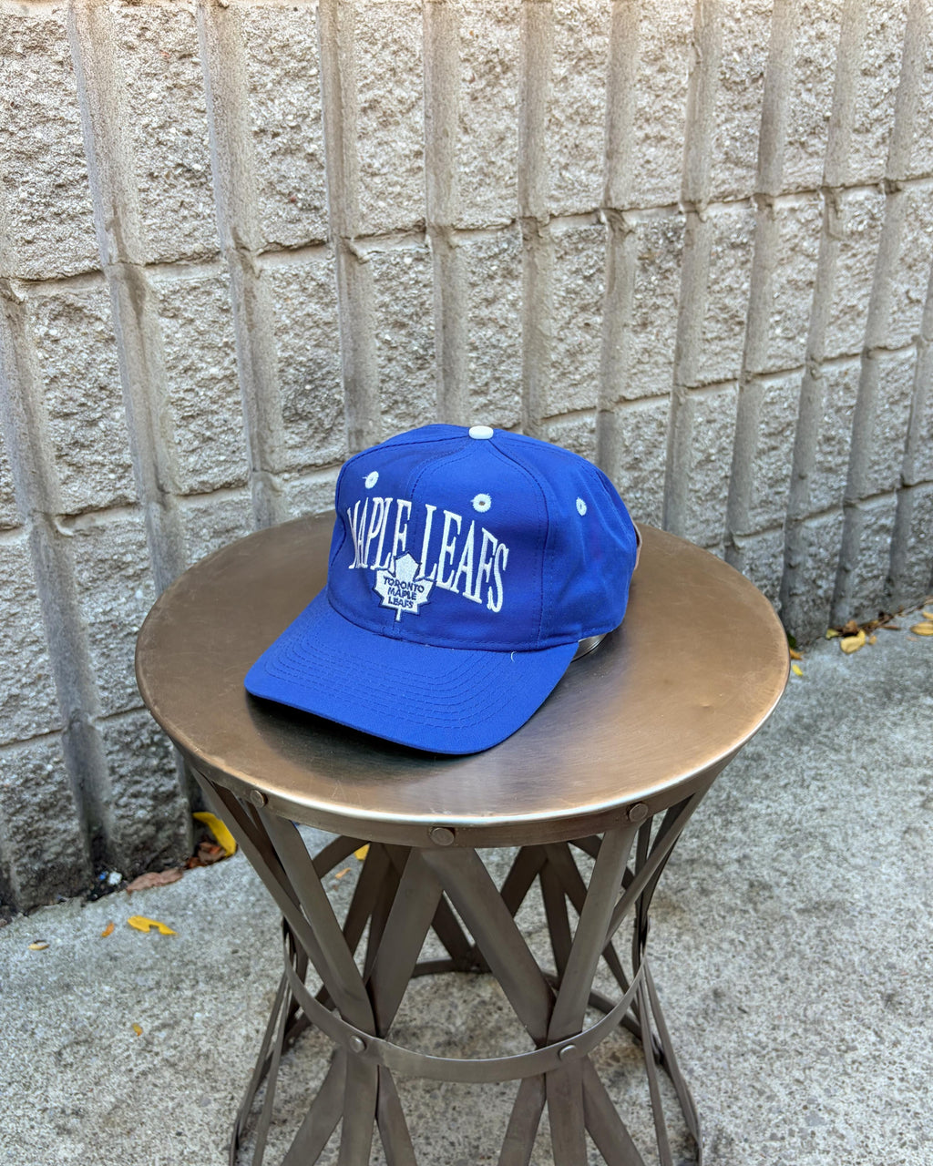 Casquette vintage Toronto Maple Leafs NHL avec logo arc en lettrage et attache réglable, taille unique