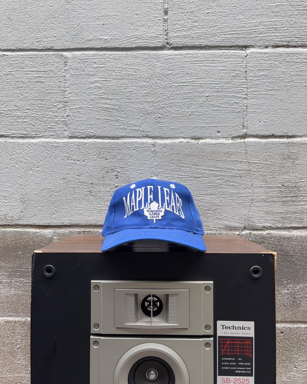 Casquette vintage Toronto Maple Leafs NHL avec logo arc en lettrage et attache réglable, taille unique