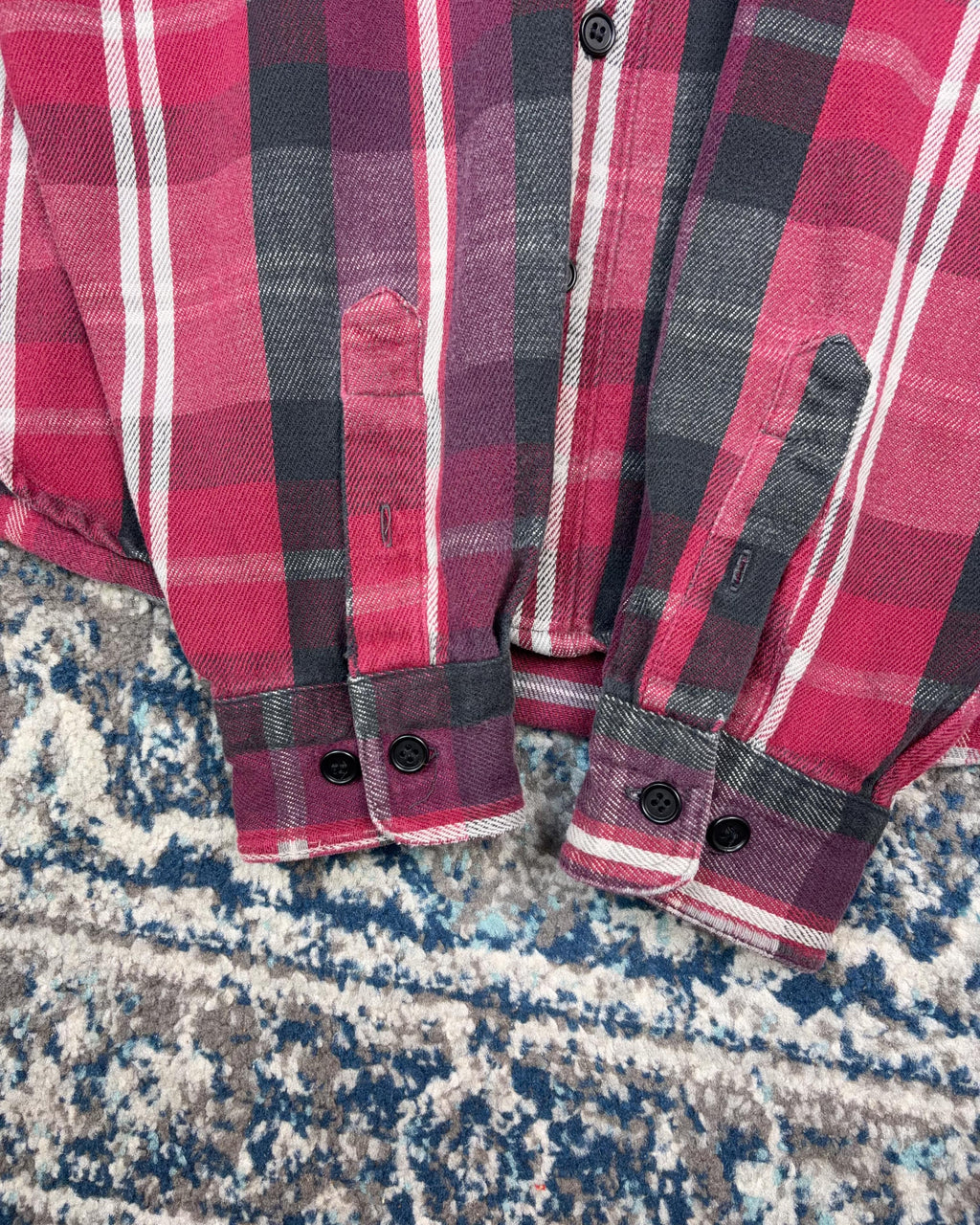 Vintage Eddie Bauer Plaid Long Sleeve Single Pocket Button Up Shirt Size XLT