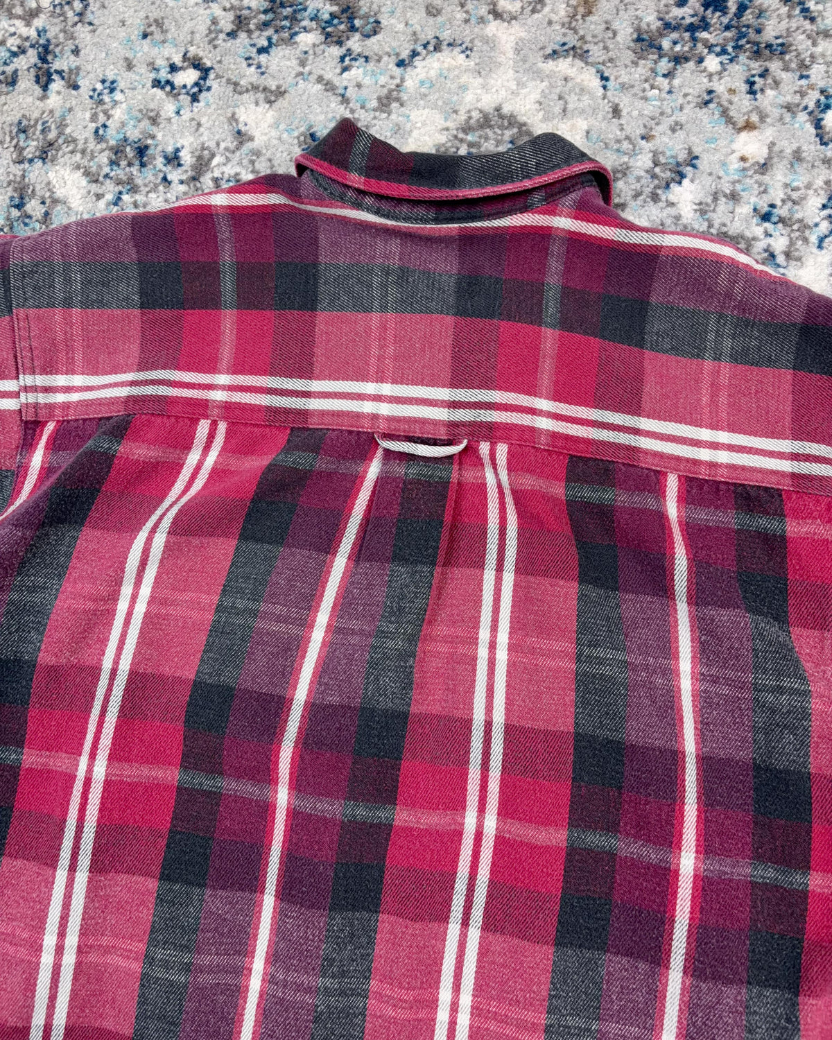 Vintage Eddie Bauer Plaid Long Sleeve Single Pocket Button Up Shirt Size XLT