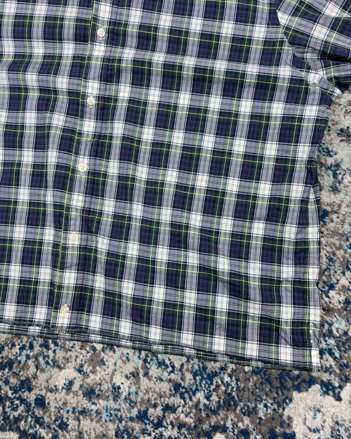 Polo Ralph Lauren Plaid Long Sleeve Reworked Cropped  Button Up Shirt Size 2XL