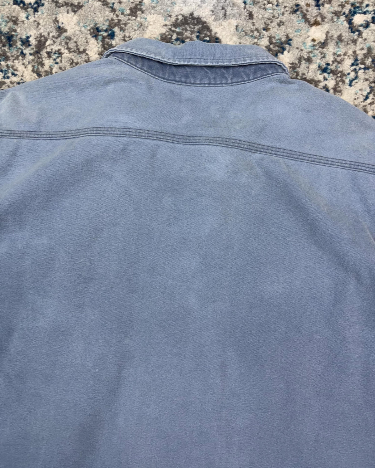 Vintage 90s Carhartt Double Pocket Long Sleeve Workwear Button Up Shirt Size 2XL