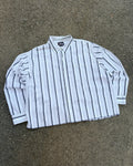 Vintage Y2K South Pole Long Sleeve Reworked Cropped Button Up Shirt Size 2XL