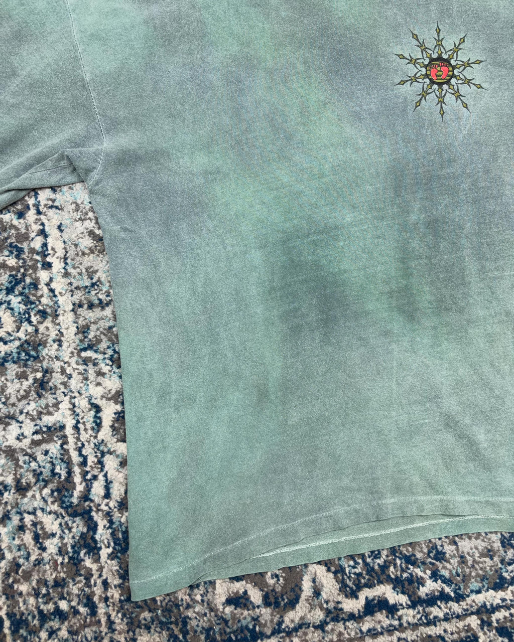 Vintage 90s Hang Ten Surf Emblem Graphic Faded T-Shirt Size XL