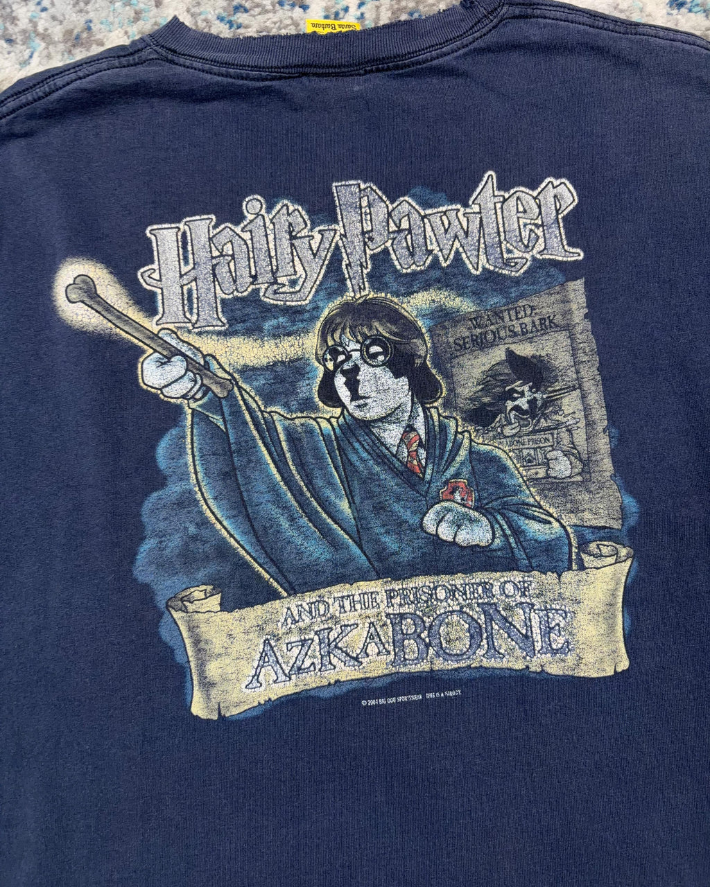 Vintage 2004 Big Dogs Harry Pawter Movie Parody Graphic T-Shirt Size XL