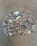 Vintage Mossy Oak Breakup Infinity Camo Long Sleeve Hunting T-Shirt Size Large