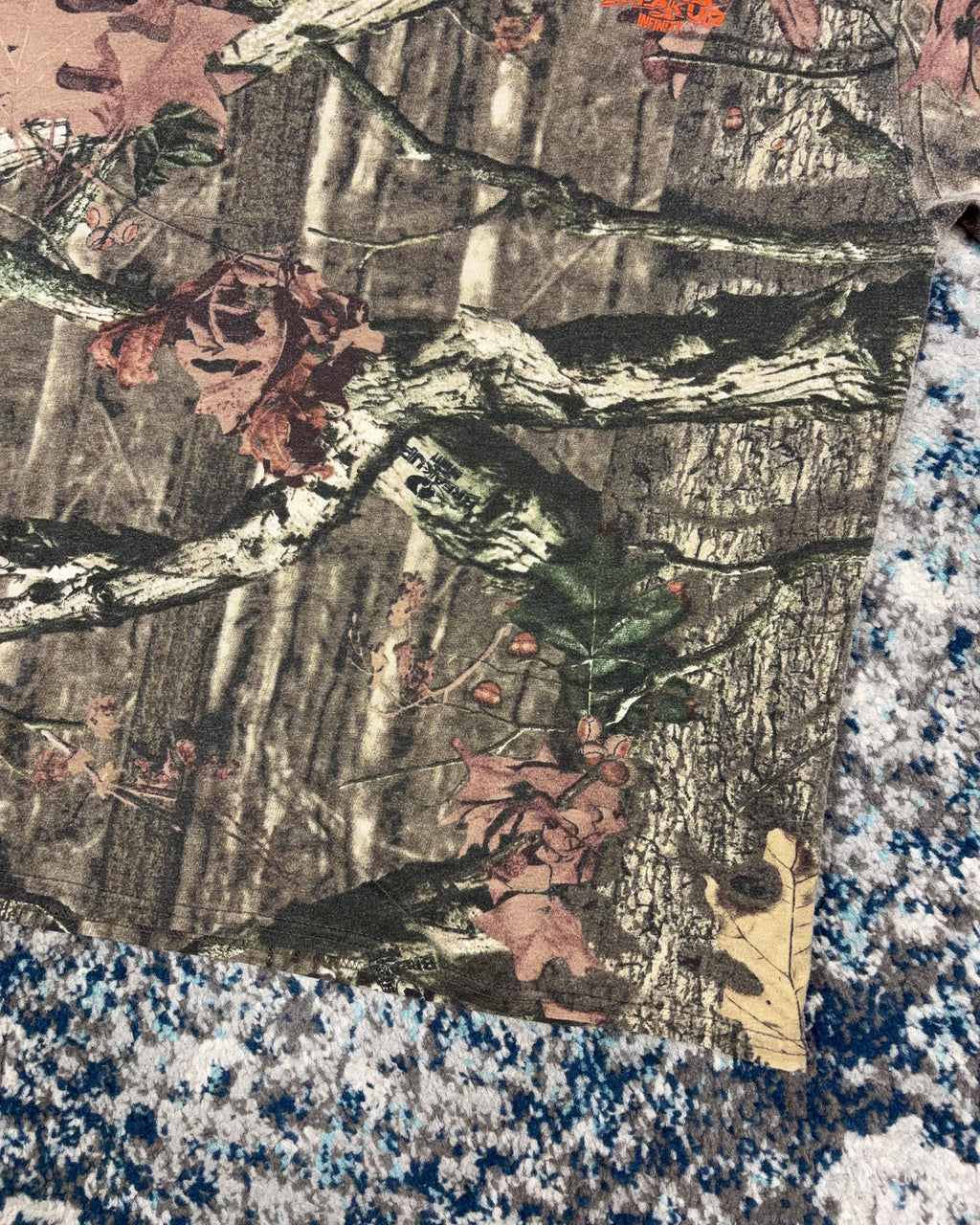Vintage Mossy Oak Breakup Infinity Camo Long Sleeve Hunting T-Shirt Size Large