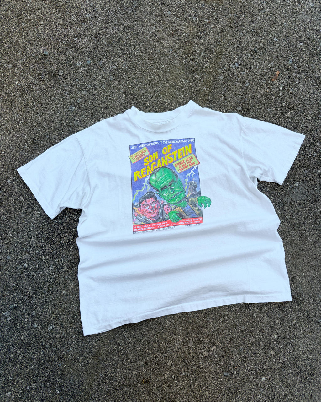 Vintage 1988 Son Of Reaganstein Political Movie Parody T-Shirt Size XL
