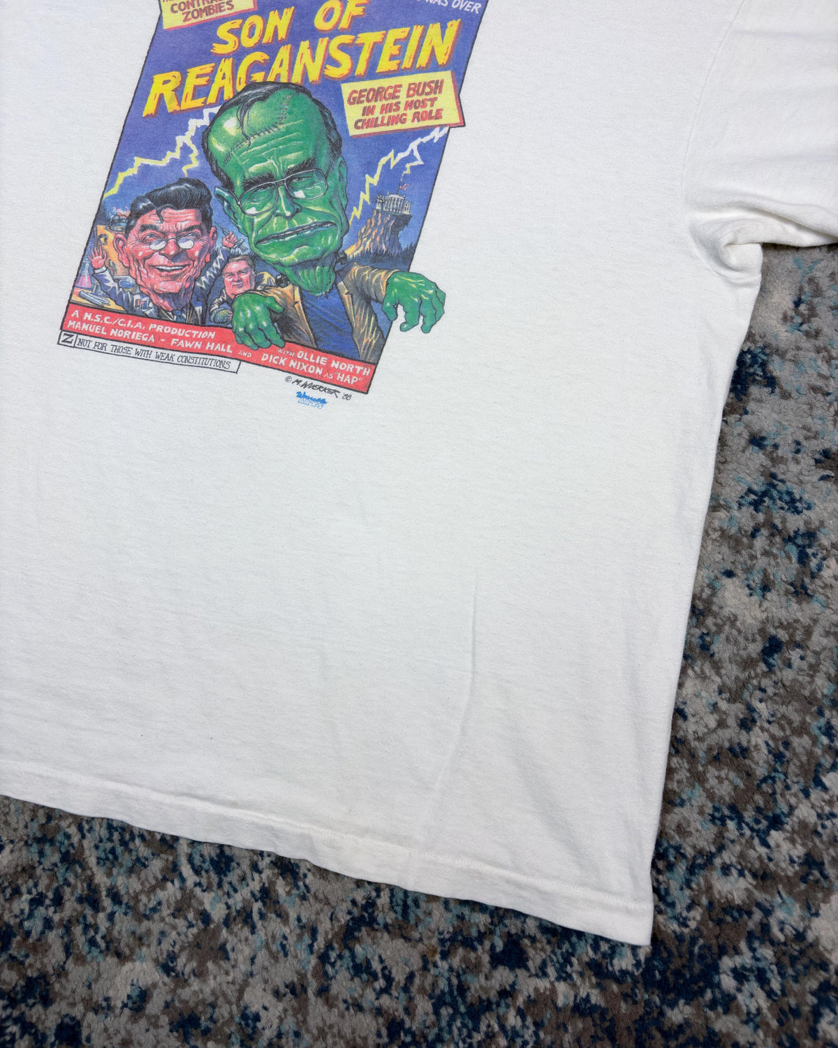 Vintage 1988 Son Of Reaganstein Political Movie Parody T-Shirt Size XL