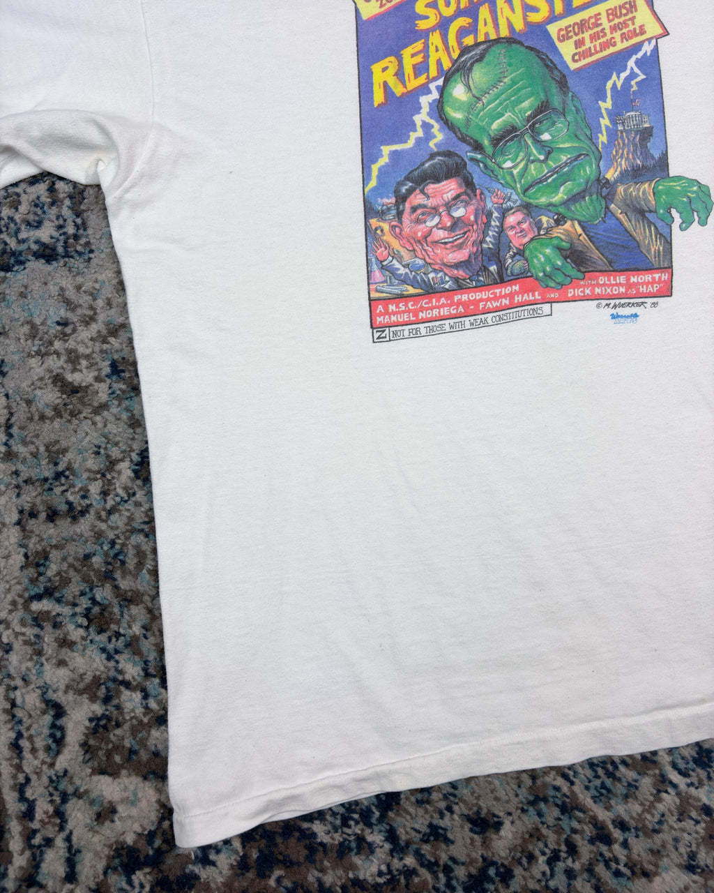 Vintage 1988 Son Of Reaganstein Political Movie Parody T-Shirt Size XL