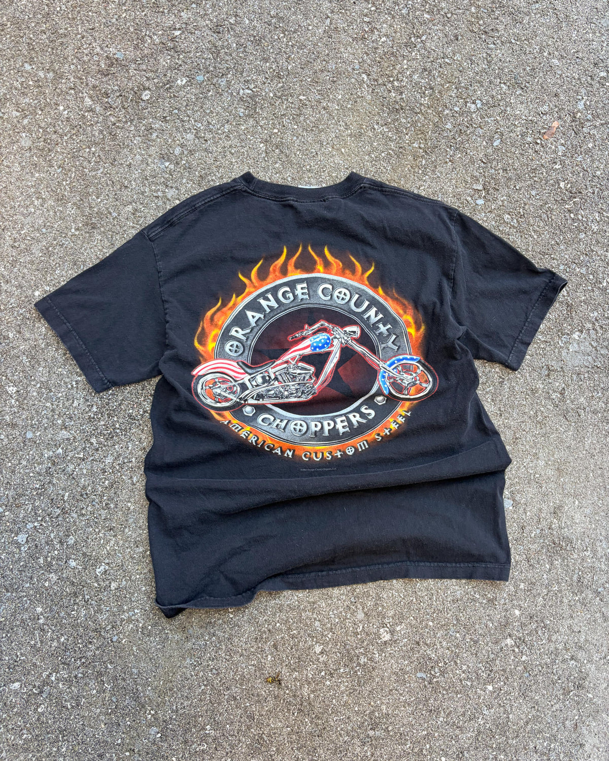 Vintage 2003 Orange County Choppers American Custom Steel T-Shirt Size Large
