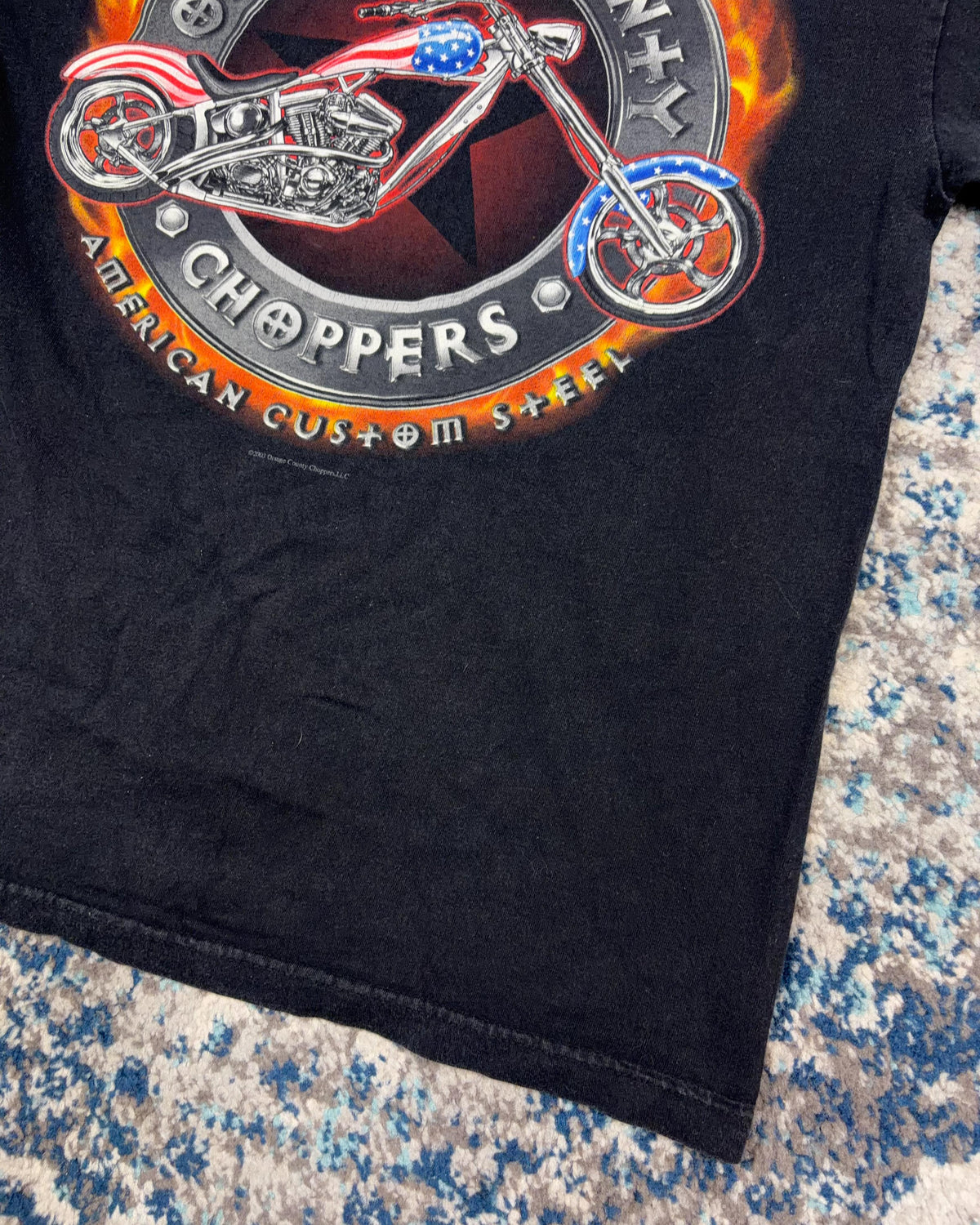 Vintage 2003 Orange County Choppers American Custom Steel T-Shirt Size Large