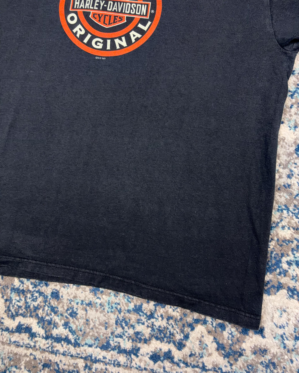 Vintage 1997 Harley Davidson Classic Logo Graphic Long Sleeve T-Shirt Size Large