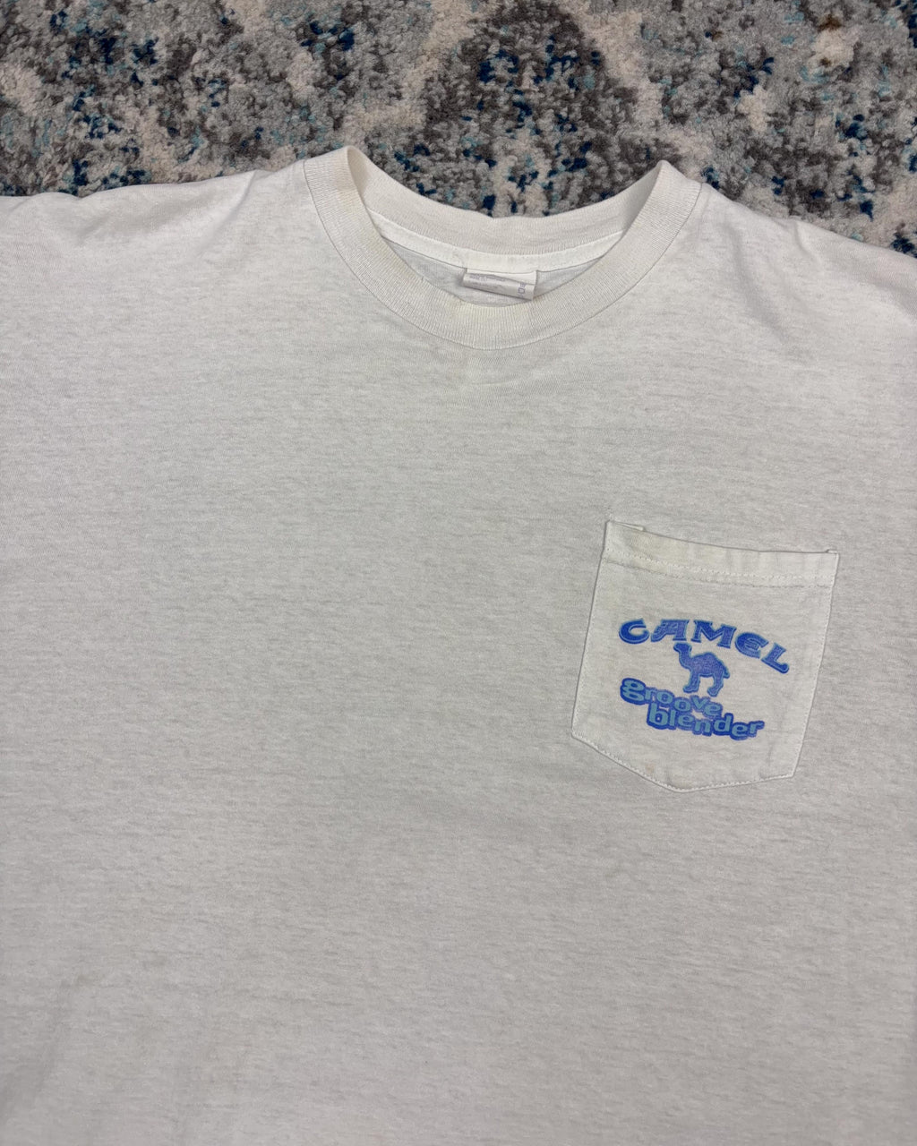 Vintage 1998 Camel Big Vegas Groove Blender Chest Pocket T-Shirt Size XL