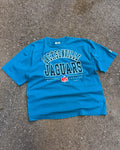 Vintage 1996 Jacksonville Jaguars NFL Arc Spellout Graphic T-Shirt Size XL