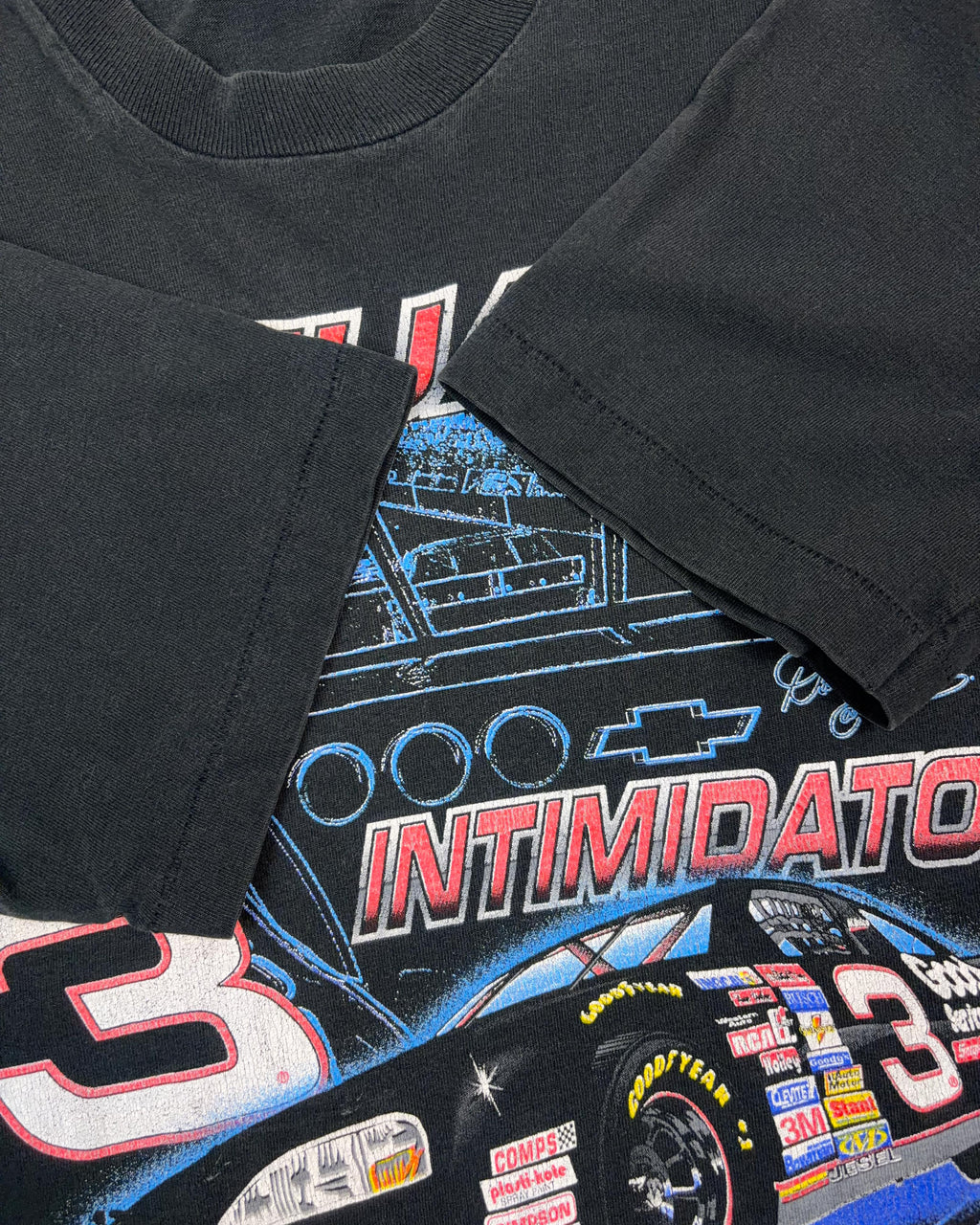 Vintage 1997 Dale Earnhardt #3 Nascar Virtual Intimidator Graphic T-Shirt Size Large