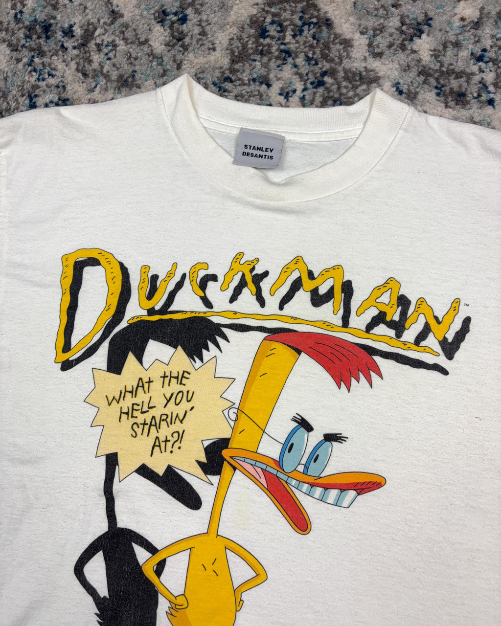 Vintage 1994 Duckman Cartoon Character Promo Graphic T-Shirt Size XL