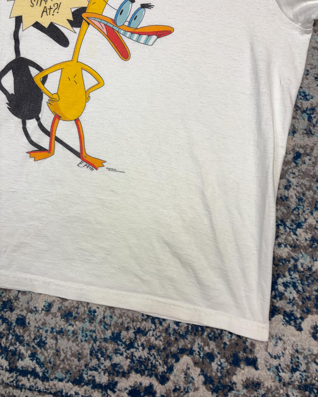 Vintage 1994 Duckman Cartoon Character Promo Graphic T-Shirt Size XL