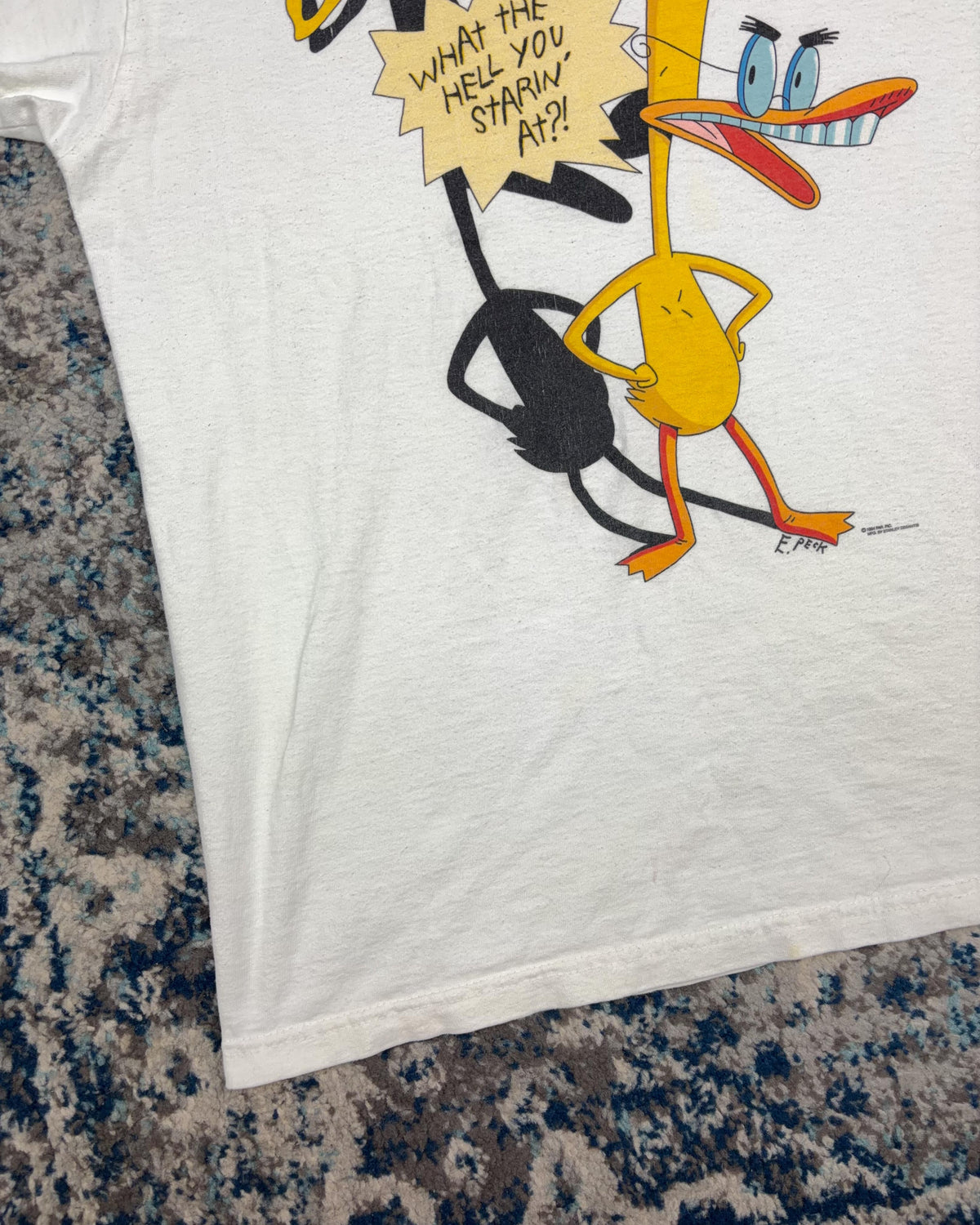 Vintage 1994 Duckman Cartoon Character Promo Graphic T-Shirt Size XL