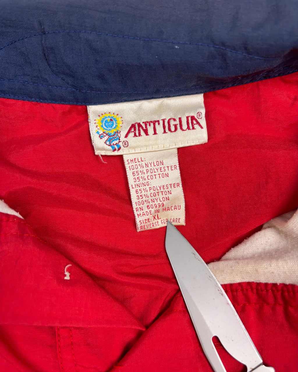 Vintage 90s Antigua All Over Print Lexus Embroidered Windbreaker Jacket Size XL