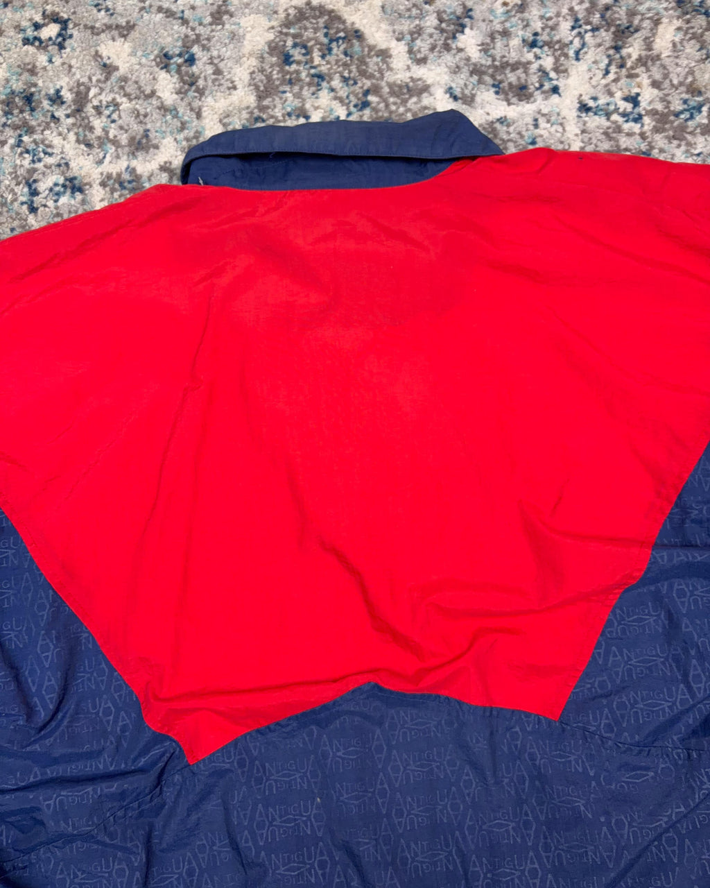 Vintage 90s Antigua All Over Print Lexus Embroidered Windbreaker Jacket Size XL
