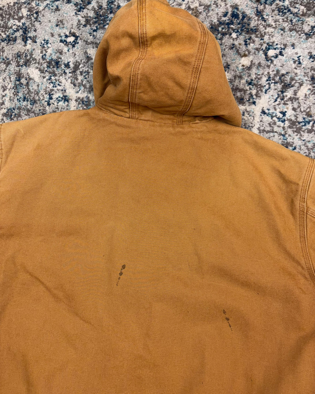 Vintage Carhartt Quilted Lined Canvas Workwear Active Bomber Jacket Size 2XL