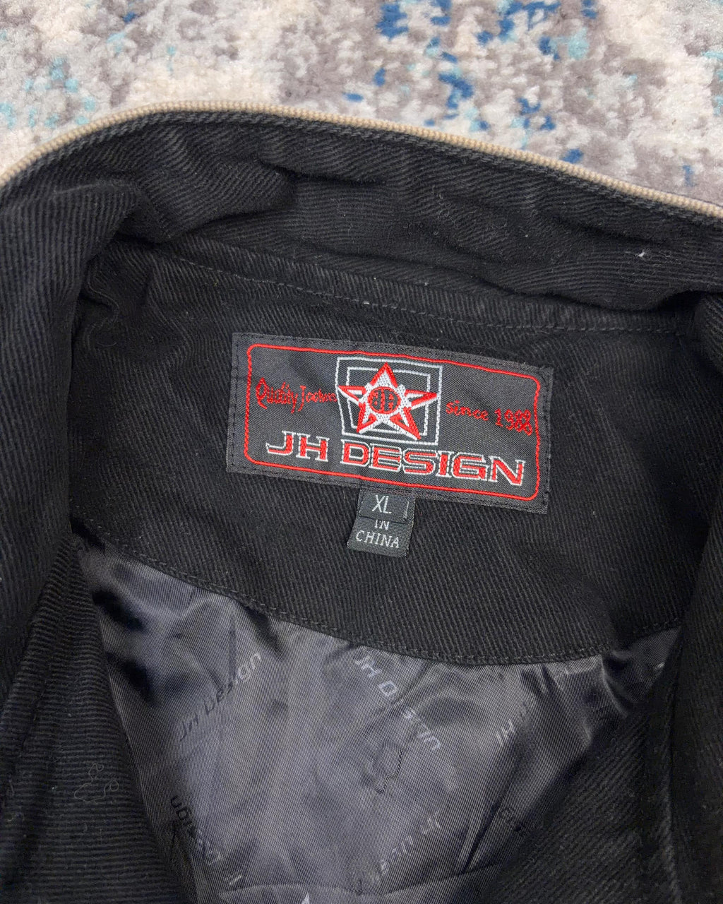 Vintage 2004 Ford Mustang Embroidered Jeff Hamilton Racing Jacket Size XL