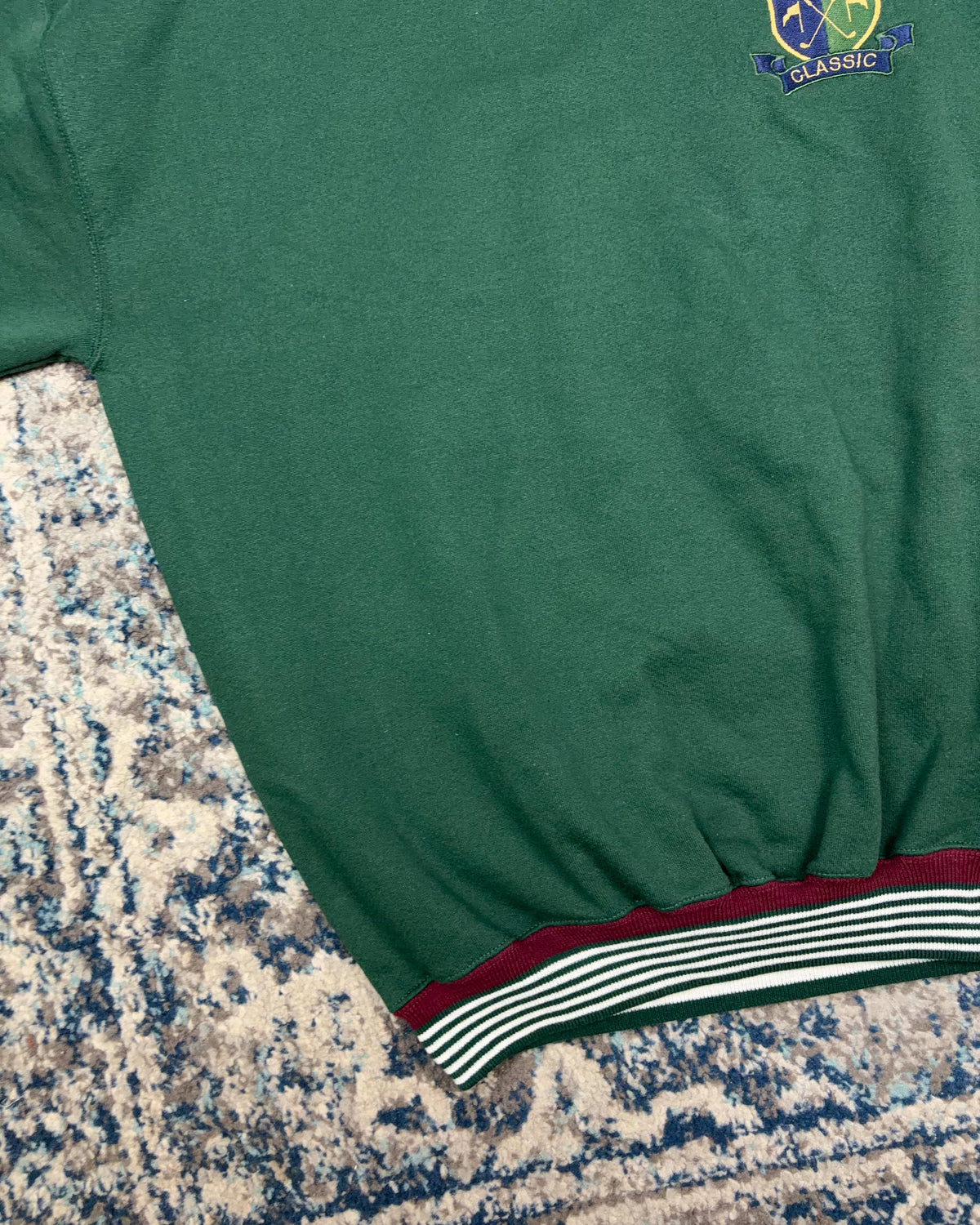 Vintage 90s Golf Classic Embroidered Crest Graphic Pullover Crewneck Sweater Size 2XL