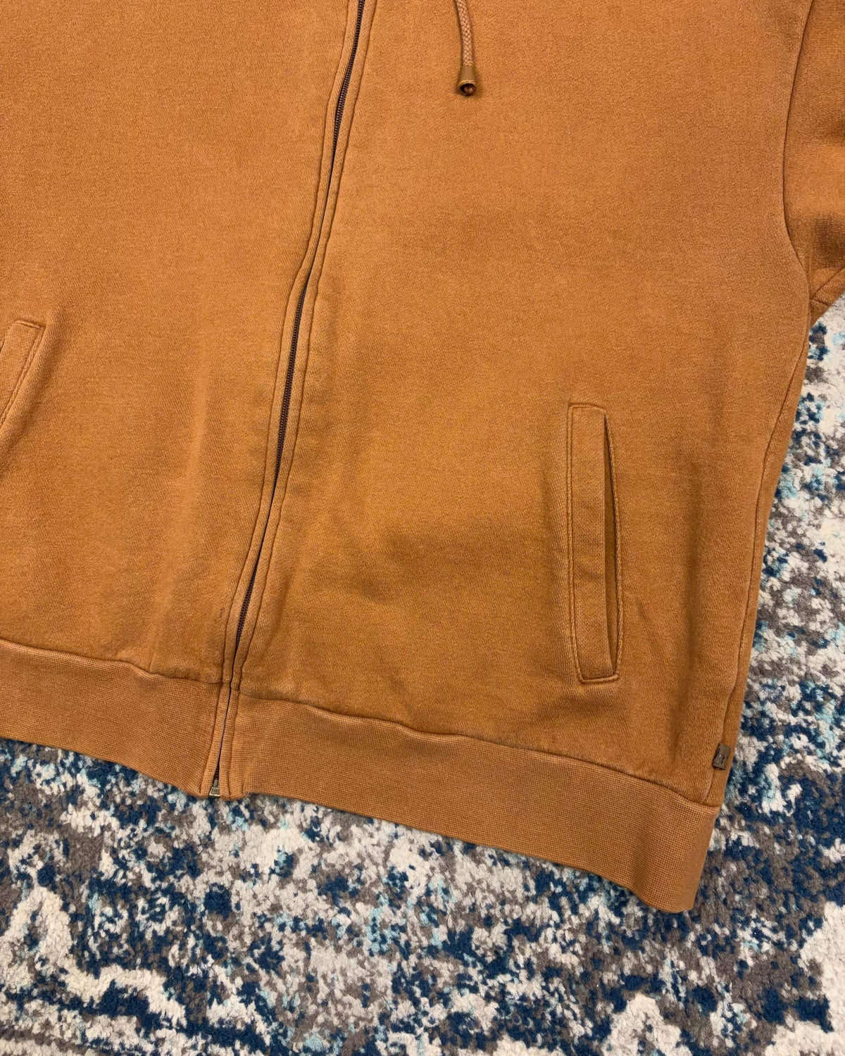 Vintage St. Johns Bay Full Zip Brown Hooded Sweatshirt Size Large