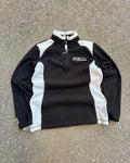 Vintage Womens Harley Davidson Embroidered 1/4 Zip Fleece Sweatshirt Size Small