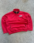 Vintage Mars Racing Embroidered Logo 1/2 Zip Fleece Sweatshirt Size XL