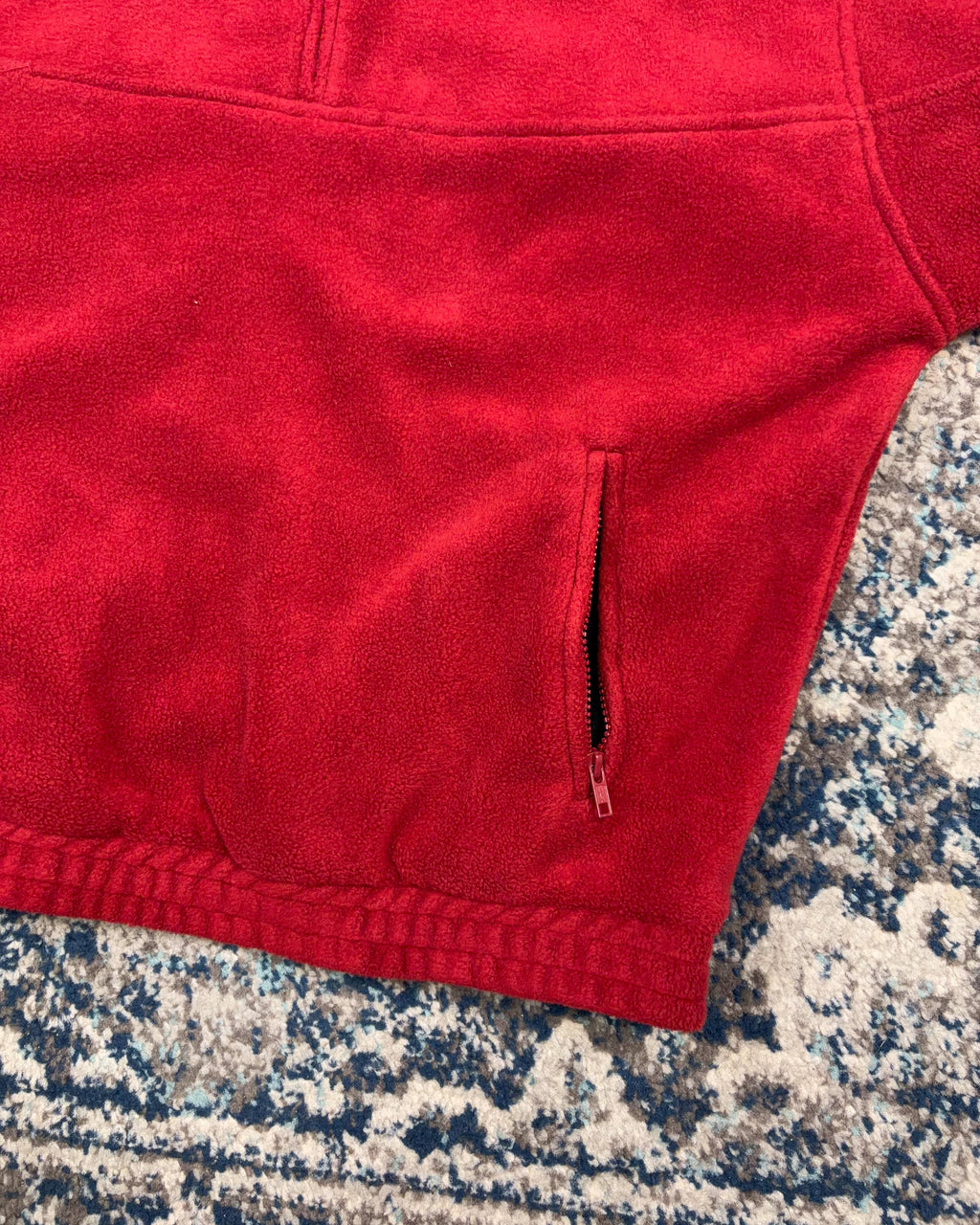 Vintage Mars Racing Embroidered Logo 1/2 Zip Fleece Sweatshirt Size XL