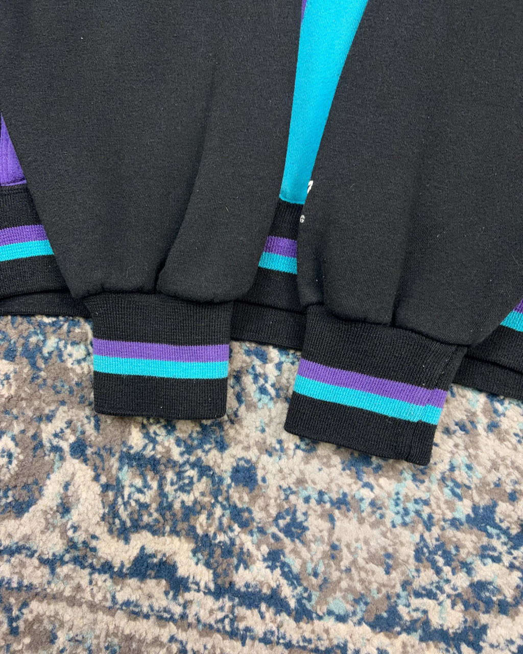 Vintage 90s Charlotte Hornets NBA Embroidered Starter Double Hooded Sweatshirt Size Medium